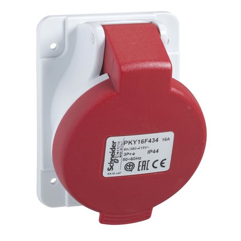 PKY16F435 Zásuvka vest. Fast connect 16A 3P+N+PE 380-415V IP44 50-60Hz