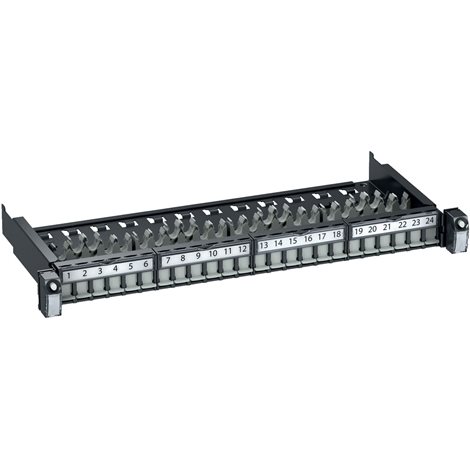VDIG111241F Propojovací panel 1U, prázdný pro 24x RJ45 STP DPM konektorů