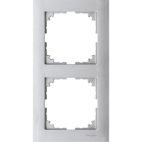 MEG4020-3660 Rámeček, Merten M-Pure, dvojnásobný, Aluminium