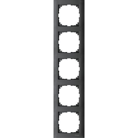 MEG4050-3614 Rámeček, Merten M-Pure, pětinásobný, Antracit