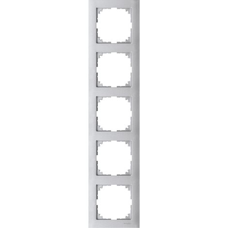 MEG4050-3660 Rámeček, Merten M-Pure, pětinásobný, Aluminium