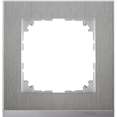 MEG4010-3646 Rámeček, Merten M-Pure Decor, jednonásobný, Stainless Steel/Aluminium