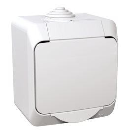 WDE000540 Zásuvka 230V 16A 2P+PE, bílá