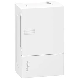 MIP12104 Rozvaděč Mini Pragma 4M, bílé plné dveře, povrchová mont.