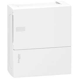 MIP12108 Rozvaděč Mini Pragma 8M, bílé plné dveře, povrchová mont.