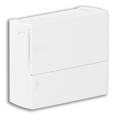 MIP12112 Rozvaděč Mini Pragma 12M, bílé plné dveře, povrchová mont.