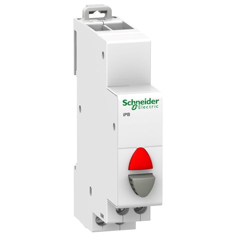A9E18037 TLAČ. IBP 1VYP+ ČERV SIGNÁL20A 250V