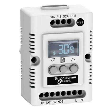 NSYCCOHYT230VID Hygrometr, 5..50°C, 230V AC, elektronický