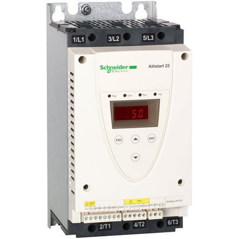 ATS22D17Q Softstartér 7,5 / 11 kW, 17 A, 230 / 400 V, zabudovaný by-pass, Uc = 230 V AC