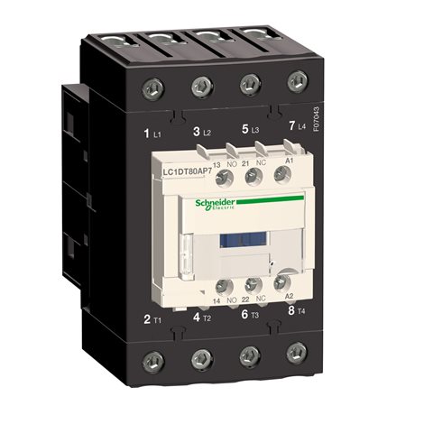 LC1DT80ABD 4P Everlink stykač AC1 415V 80 A cívka 24V DC