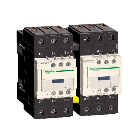 LC2D65AP7 3P Everlink stykač reverz. AC3 440V 65A cívka 230V AC 50/60Hz