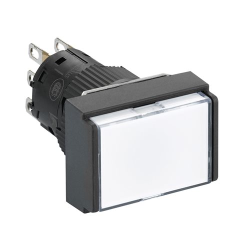 XB6EDW1B1P Ovládač prosvětlený Ø16, 24 V - 1CO, bílý