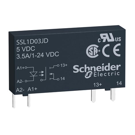 SSL1D03BD 1fázové SSR 24 V DC 3,5 A 24 VDC