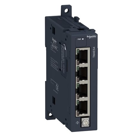 TM4ES4 Komunikační modul, Ethernetový switch 4 porty