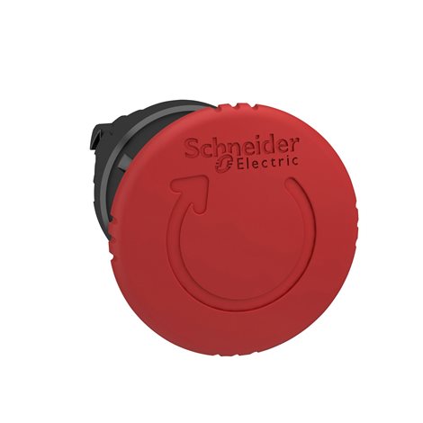 ZB4BS8447 Ovl. hl. stiskací s hřibovým knoflíkem, s aretací - rudá