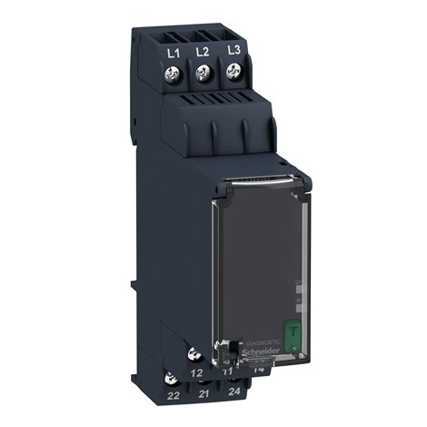 RM22TG20 (náhrada za RM4TG20) Kontrolní relé, 3fázové sítě, 183…528 V AC