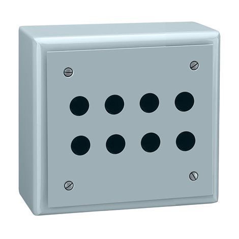 XB2SL42009 SKŘÍŇKA PRO OVLADAČE 8 OTVO.Z ALU.
