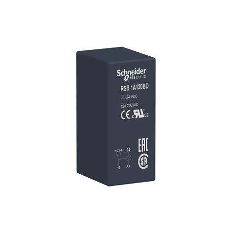RSB1A120BD Relé pro rozhraní 1P/ 12A, 24V DC