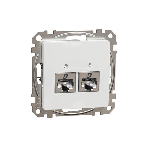SDD111462S Datová zásuvka 2xRJ45 kat. 6 STP bílá 2