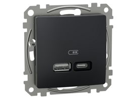 SDD114405 USB A+C rychlonabíječka 21W, Antracit