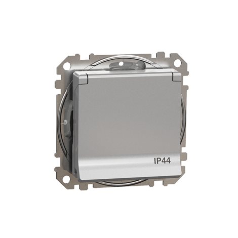 SDD213024 Zásuvka 230V 16A SCHUKO IP44 alu 2