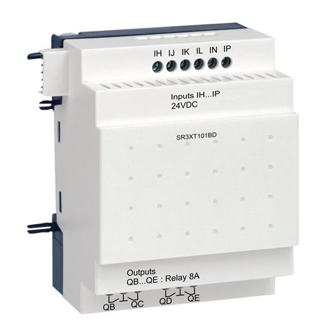 SR3XT101BD Rozšiřující modul, 6DI/4RO, 24VDC