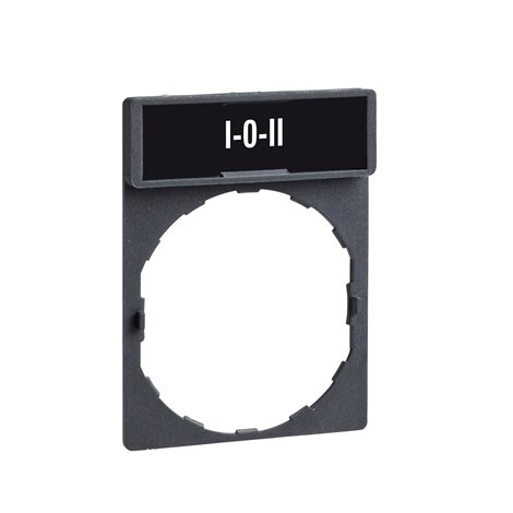 ZBY2186 Držák štítků 30x40mm se štítkem 8x27mm s popisem I, O, II