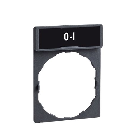 ZBY2178 Držák štítků 30x40mm se štítkem 8x27mm s popisem O, I