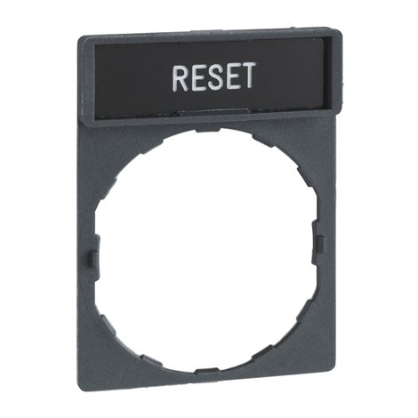 ZBY2322 nosič štítků se štítkem RESET