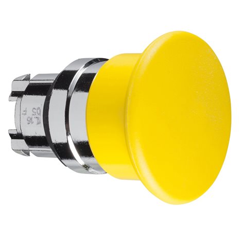 ZB4BC5 Ovládací hlavice stiskací s hřib. knoflíkem - žlutá