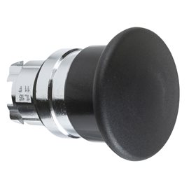 ZB4BC2 Ovládací hlavice stiskací s hřib. knoflíkem - černá