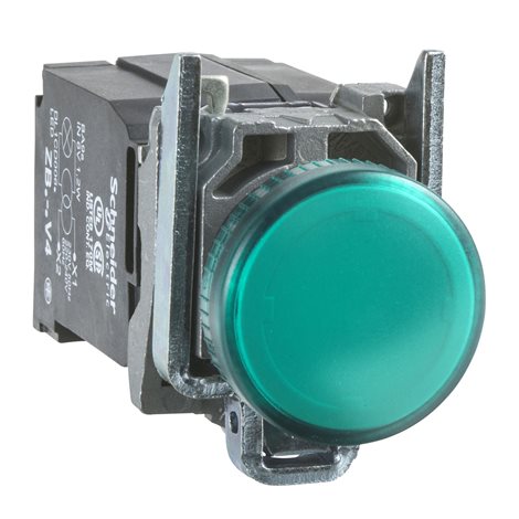 XB4BVB3 Signálka s LED, 24V, zelená