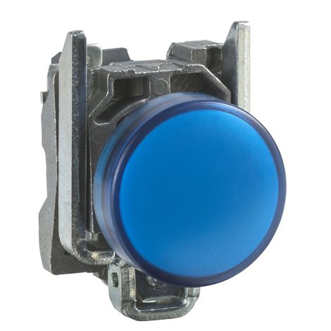 XB4BVB6 Signálka s LED, 24V, modrá