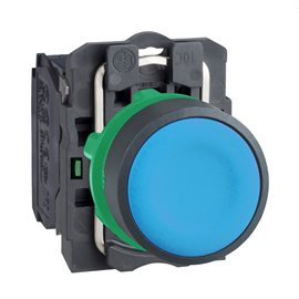 XB5AA61 Ovládač stiskací lícující,1 Z modrý