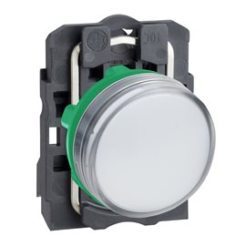 XB5AVM1 Signálka s LED, 230-240V bílá