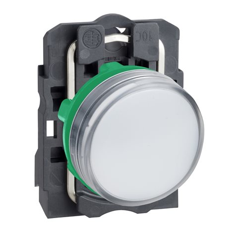 XB5AVM1 Signálka s LED, 230-240V bílá
