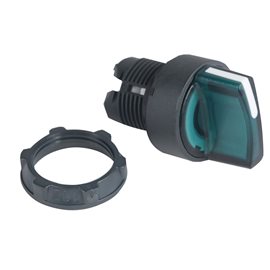 ZB5AK1233 Ovládací hlavice otočná prosvětlená, 2 pev. polohy - zelená