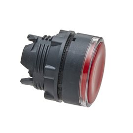 ZB5AW343 Ovl.hl.stiskací prosvětlená pro LED rudá