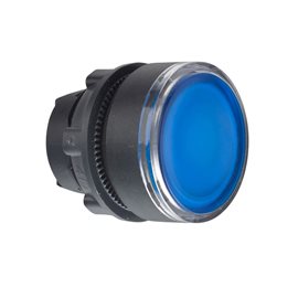 ZB5AW363 Ovl.hl.stiskací prosvětlená pro LED modrá