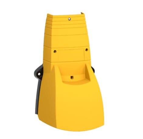 XPEY310 jednoduchý nožní spínač - IP55 - s krytem - plast - žlutá - 1V+1Z 2