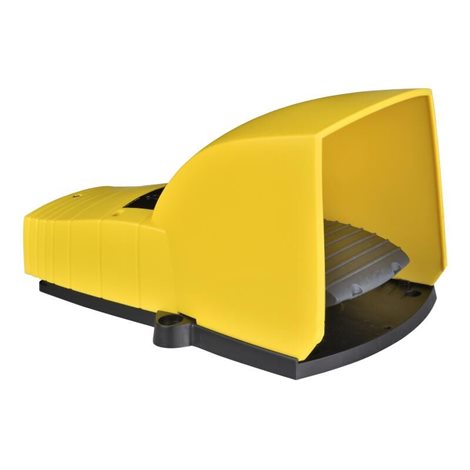XPEY310 jednoduchý nožní spínač - IP55 - s krytem - plast - žlutá - 1V+1Z 1