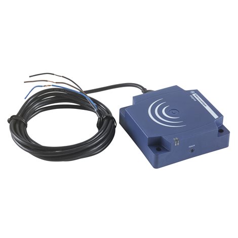 XS8D1A1MBL2 Indukční čidlo Universal Osiconcept, ploché, tvar D, připojení kabelem 2m