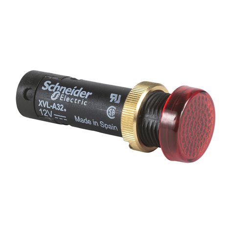 XVLA334 Signálka s LED - 12 mm , 24 V,červená