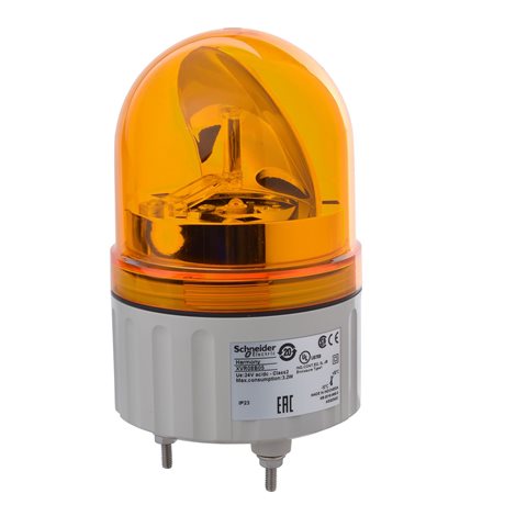 XVR08B05 Rotační maják, 84mm,LED 24V,Oranžová