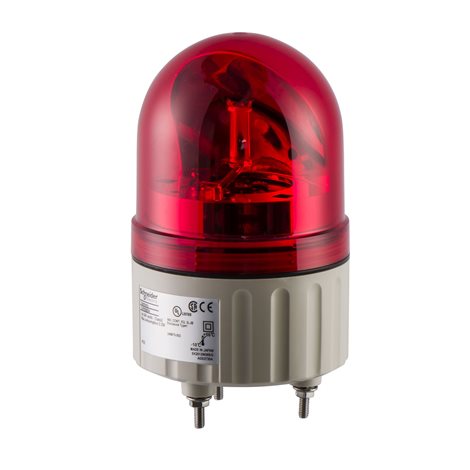 XVR08B04 Rotační maják, 84mm,LED 24V,Rudá