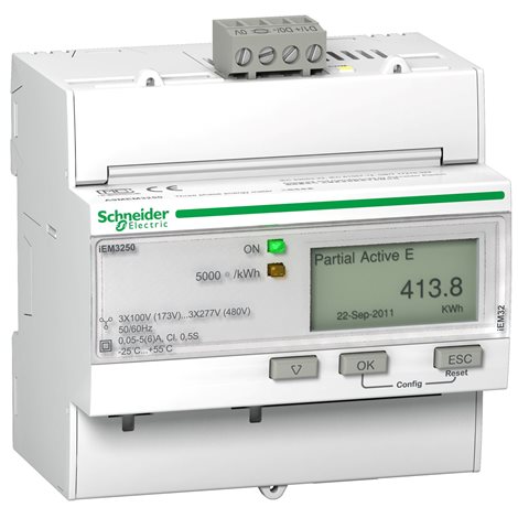 A9MEM3250 Elektroměr iEM3250, nepřímé měření, komunikace Modbus