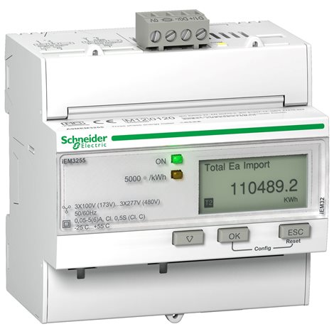 A9MEM3255 Elektroměr iEM3255, nepřímé měření, komunikace Modbus, MID multitarif