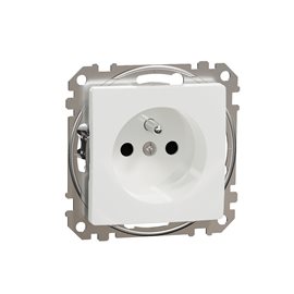 SDD111012 Zásuvka 230V 16A clonky bezšroubová bílá