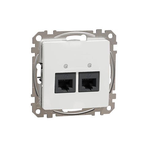 SDD111462 Datová zásuvka 2xRJ45 kat. 6 UTP bílá 1