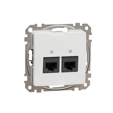 SDD111467 Datová zásuvka 2xRJ45 kat. 6A UTP bílá 1